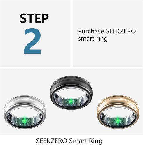 Sizing Kit for Smart Ring, Size First Before You Buy - Choose from 8 Sizes - Sizes 6 to 13 - Find The Perfect Comfortable Ring Size, for Seek Zero...