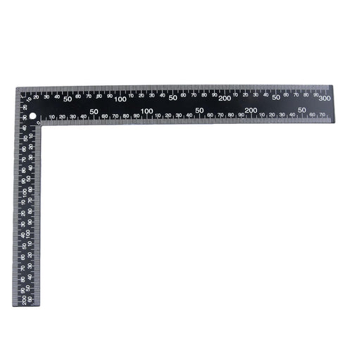Mtsooning Metal L Square Ruler,90 Degree Right Angle Metric and Inches Ruler, 8 x 12inch Double Sided Ruler, Steel Tempered Measuring Tool for Car...