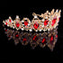 Baroque Royal Queen Crowns and Tiaras for Women,Crystal Rhinestone Costume Party Festival Wedding Tiaras Headbands (Red)...