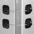 Refrigerator Lock, Heavy Duty Fridge Lock, Combination Lock for Refrigerator Cabinets, Drawers, Safety Lock, Easy Install No Keys Needed (Black-2P...