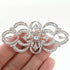 EVER FAITH Art Deco Bridal Brooch Clear Austrian Crystal Silver-Tone...