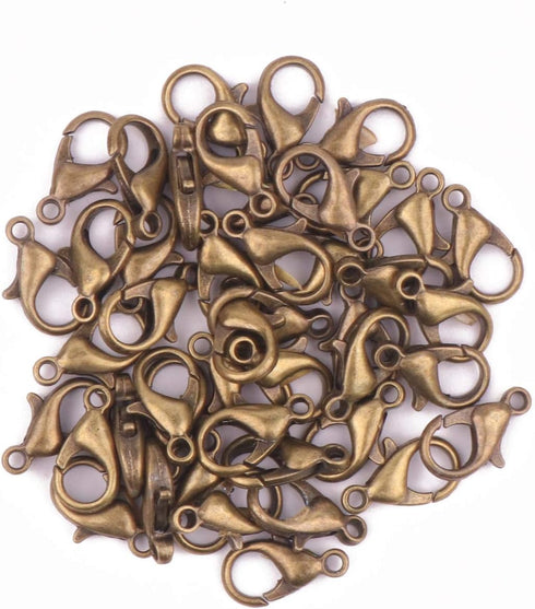 YAKA 350pcs 1 Box 7 Colors Alloy Lobster Clasp DIY Jewelry Bracelet Necklace Making Fastener Hooks (14x8mm)...
