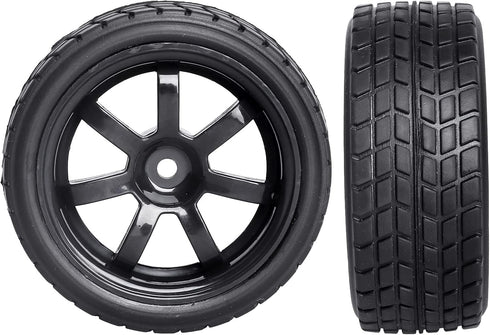 PreGlued 12mm Hex Hubs Wheel Rims&2.64" Rubber Tires for 1/10 On-Road Touring Car Drift for Traxxas 4tec 2.0 3.0 Tamiya TT02 TT01 HPI RS4 HSP Flyi...