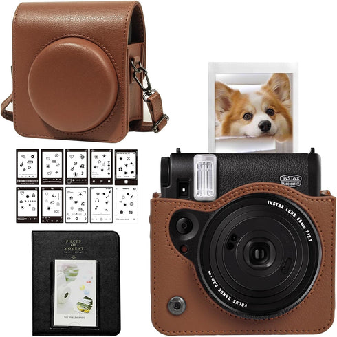 CAIYOULE Camera Case for Fujifilm Instax Mini 99?Fuji Mini 99 Instant Camera Bag With Mini 3inch Photo Album and Mini Photo Border Sticker(No Came...
