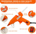 Mini Glue Gun, NUKEAL Hot Glue Gun Kit with EVA Carrying Case and 24 PCS Glue Sticks for Crafts, School DIY Arts, and Home Repair (20 Watts, Orang...