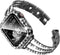 Surace Compatible with Apple Watch Bands 45mm for Women Series 9 8 7, Bling Diamond Rhinestone Link Bracelet with 2 in 1 Waterproof Bling Case Lac...