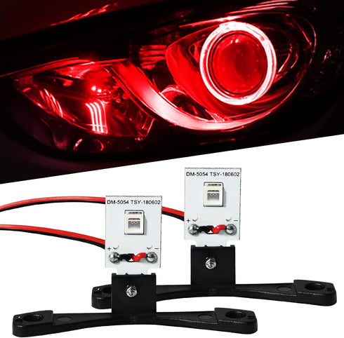 Qasim LED Devil Eye DRL LED Module for Projector Lens Retrofit DIY Red Demon Evil Eye-2Pack...