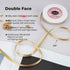 VATIN Double Face New Gold Satin Ribbon 1/4" Continuous 50 Yards,Gold Polyester Fabric Ribbon use for Bows Bouquet, Gift Wrapping, Floral Arrangem...