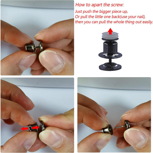 4 Set Pant Waist Tightener, Adjustable Waist Buckle Set, Extra Button for Jeans to Make Tighter, Button Adjuster for Pants, Jeans, Skirts, Sleeves...