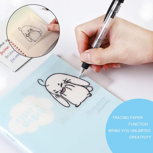 Transparent Sticky Notes Pad 3x5 Inch, Clear Sticky Notes for Books Message Reminder, Waterproof self-Adhesive Translucent Sticky Notes, 10 Packs ...