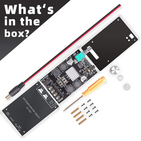 UwayKey Bluetooth Amplifier Board with TPA3116D2 Chip, 50W+50W Peak Power Output Class D AMP Module for DIY Wireless Speaker...