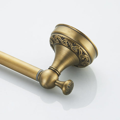 Hand Towel Bar for Bathroom Antique Bronze Brass, Rustproof Wall Mounted Towel Rack Hanger Bathroom Hardware Accessories Towel Holder,Pattern Carv...
