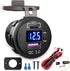 Nilight Quick Charge Socket PD Type C and QC 3.0 USB Fast Charge 12V 24V Car Outlet Voltmeter ON OFF Switch Fused Wire Kit Dual USB Charger Socket...