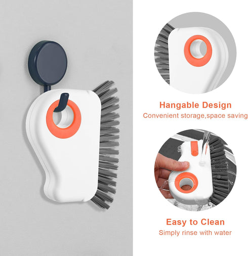 2 in 1 Window Track Cleaning Tools Window Sill Cleaner Tool Groove Crevice Cleaning Brush Grout Corner Scrubber Brush Tool Window Cleaner Tool for...