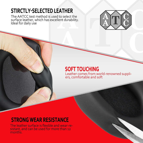 Krone Kalpasmos Replacement Earpads for Sony WH-1000XM5 (WH1000XM5), Premium Sony Wh-1000xm5 Ear Pads Accessories with Soft Protein Leather and Hi...