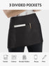 Syntus 3 Pack Server Aprons with 3 Pockets, Waterdrop Resistant Waitress Waiter Waist Apron, 11.5-inch Black...