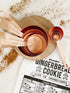 Copper Measuring Cups and Spoons Stainless Steel 9 pieces with 2 Rings...