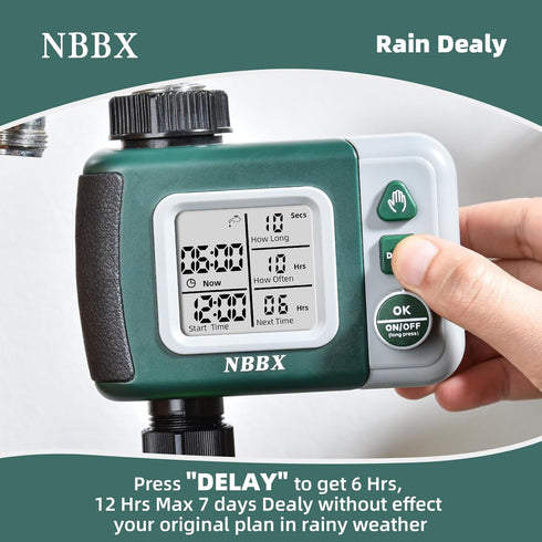 6630G Sprinkler Hose Watering Timer for Garden Irrigation, 1 Outlet, Green...