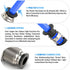 TAILONZ PNEUMATIC 4MM OD Straight Through Baffle Quick Insertion Trachea Connector PM-4?Pack of 10?...