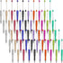 50Pcs Beadable Pens Plastic Bead Pen Black Ink Ballpoint Pens Diy Pens Cute Cool Pens for Journaling Students Teacher Bridal Graduation Gift Offic...