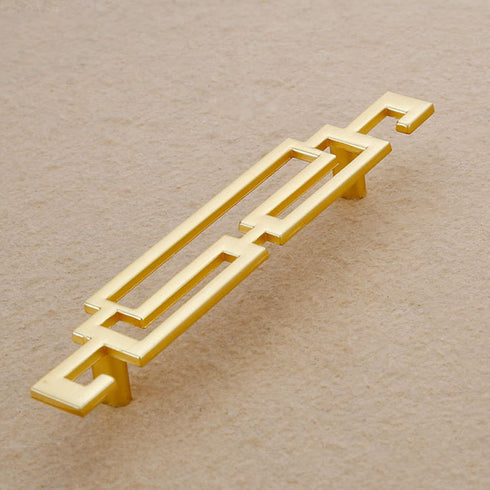 4PCS Chinese Style Cabinet Pull Handles, Drawer Pulls, Closet Handles, Hardware Handles for Furniture Dresser Drawer with Screws (128mm Hole spaci...