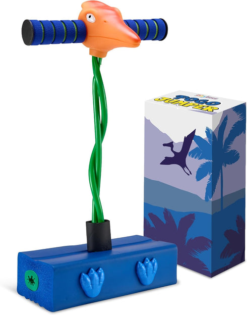 Terradactyl Foam Pogo Stick Coolest Toy Jumper for Kids 3, 4, 5, 6, 7 Years Old Inside & Outside Fun Dinosaur Themed Bungee Ideal Kids Fun, Gifts,...