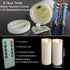 2"x5" Outdoor LED Battery Operated Candles with Timer/Remote Plastic Flickering Waterproof Flameless Candles Wedding Party Halloween Christmas Bir...