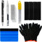 CARTINTS Auto Glass Window Tint Film Installation Tools Kit with Air Release Tool Pen, Felt Squeegee, Vinyl Knife, Vinyl Wrap Gloves...