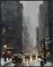 Posterizer 1 pcs-beautiful city in winter-in oil painting style -2-Landscape & Nature Art-GIft for Men Women Teens-Dining Room Decor- unframed wal...