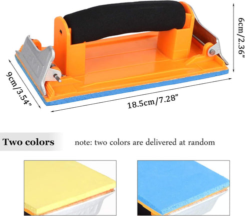 Hand Sander Block with Spong Handle,Katfort Drywall Hand Sander Perfect for 9 x 3.6 inch Sandpaper block for Drywall Wood Metal Polishing...