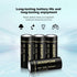 18500 Rechargeable Batteries with Flat Top, IMR 18500 Rechargeable Li-ion Battery 1600mAh 3.7V for Flashlight, Solar Garden Light (4 Pack)...