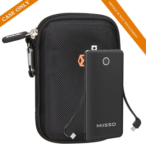 Aproca Black Hard Travel Storage Case, for miisso 6000mah Ultra Slim Built in Cables Power Bank Portable Charger......