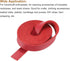 PATIKIL Faux Leather Cord Suede Cord 1cm/0.4" Leather Thread Velvet Cord 100cm/3.28ft for Bracelet, Necklace, Beading, DIY Craft, Red...