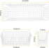 2 Sets Extra Large Hanging Wall Basket, White Metal Wire Baskets with Steel Hooks for Organizing, WallmountedFruit Vegetable Toy Snack Storage, Ho...