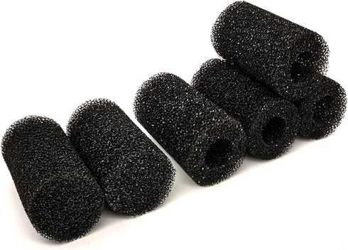 6X Pre-Filter Sponge for Aquarium Shrimp Fry Fish Tank Filter Pump Prefilter Sponge Replacement Foam Cover 3.2 X 1.6 Inch with 0.8" Hole Diameter...
