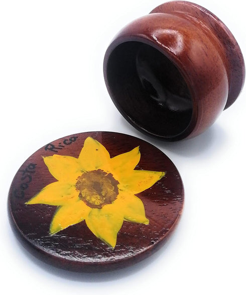 Wooden Jewelry Box - Handpainted Decor - Set of 1 Authentic Costarican Rainforest Jewelry Box - Artisanal - Storage Case for Earrings, Necklace an...