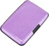 ELFISH RFID Blocking Credit Card Protector Aluminum ID Case Hard Shell Business Card Holders Metal Wallet for Men or Women (Purple)...