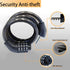 Combination Bike Cable Lock - 4 Digit, 32 inch Long Coiled Security Resettable Cable Lock, Anti-Theft Accessories for Mountain Bike, Road Bike, El...