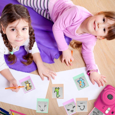 9 Rolls Kids Instant Camera Print Refill Paper- Photo Printer Thermal Paper Rolls Instant Print Camera Refill Paper for Kid's Instant Camera Favor...