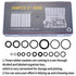 300 Pcs Rubber O-Rings Assortment Kit, 18 Sizes Nitrile Rubber O Rings Sealing Kits, for Plumbing, Faucet Tap, Automotive Repair, Mechanic, Air or...