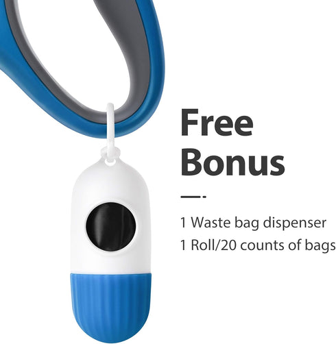 Fida Retractable Dog Leash with Dispenser and Poop Bags, 16 ft Pet Walking Leash for Small Dog or Cat up to 26 lbs, Anti-Slip Handle, Tangle Free,...