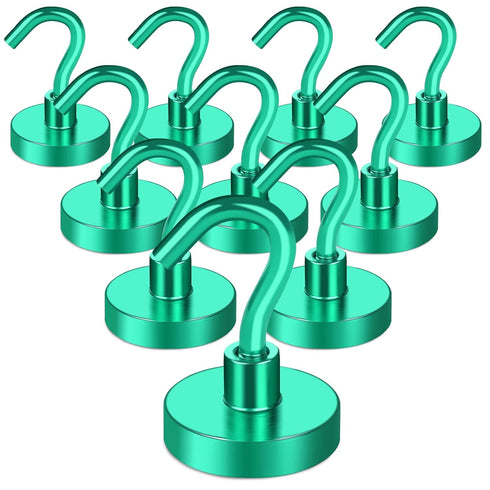 MIKEDE Magnetic Hooks, 40Lbs+ Heavy Duty Magnet Hooks for Cruise Cabins, Super Neodymium Hanging Hooks Strong Magnets with Hook for Fridge, Magnet...