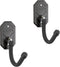 Allen Company - Rifle Wall Mount Coated Hooks with Metal Mounting Plate - Home Long Gun Rack - 2 Wide Hooks Per Pack...