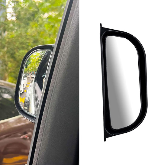 Back Passenger Rear View Mirror, Adjustable Blind Spot Mirror Wide-Angle Second Row Side View Auxiliary Mirror Stick on B-Pillar Car Exterior Acce...