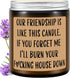 Homsolver Funny Scented Soy Candle Gifts, Our Friendship F Candle - Premium Lavender Scent, Best Friend Birthday Christmas Gifts for Women Friends...