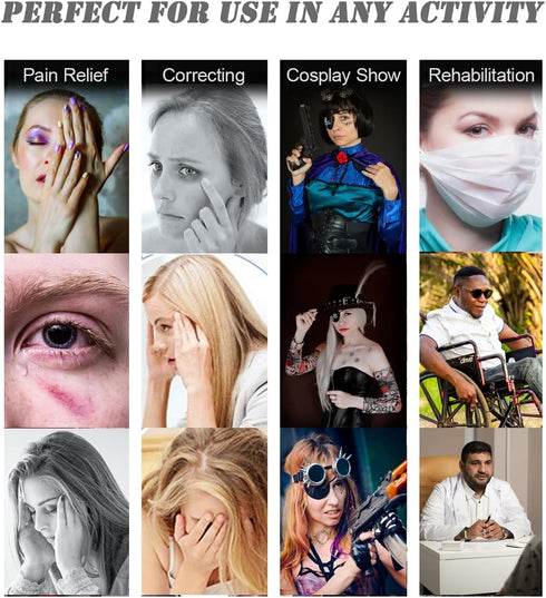 Ice Eye Patches for Puffy Eyes, Cooling Medical Eye Patch Pad Gel Pack Cover Eyepatch Cold Hot Therapy Eye Bags Dark Circles After Surgery Adult K...