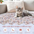 BVAGSS 6 Pack Small Dog Blanket, Super Soft Warm Pet Cover Blankets, Paw Print Puppy Fleece Flannel Blanket for Small Medium Dogs and Cats MW003...