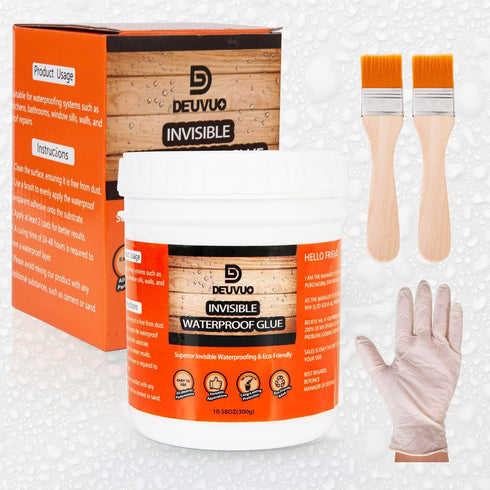 Deuvuo Invisible Waterproof Agent, Super Strong Transparent Waterproof Glue, Anti-Leakage Waterproof Sealant Adhesive Coating for Bathroom, Kitche...