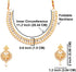 Efulgenz Pearl Indian Choker Indian Pearl Necklace Indian Faux Pearl Necklace Jewelry Set Cz Cubic Zirconia Beaded Choker Necklace Earrings Jewelr...