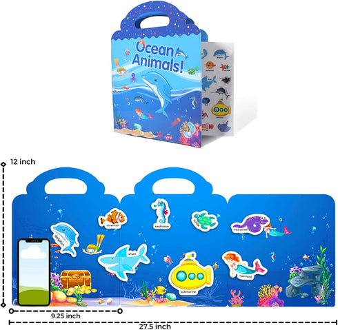 NIDEZON Sticker Activity Books Set for Toddlers, Reusable Sticker Book for Kids, Window Clings Educational Stickers Toy Birthday Gifts for Kids Ch...